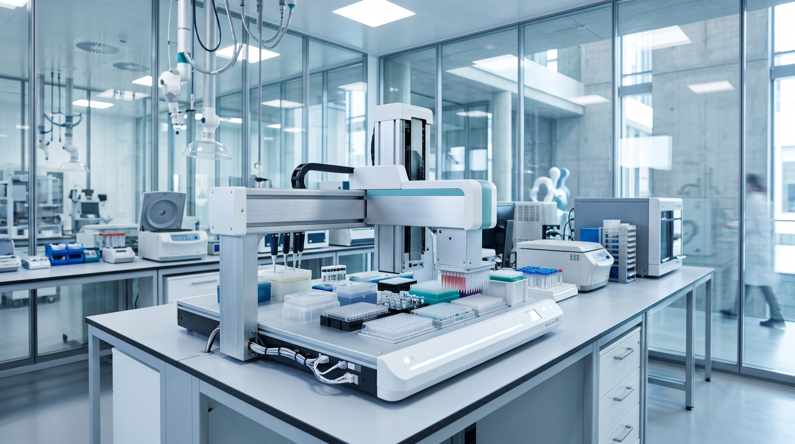 Modern pharmaceutical bioprocess laboratory